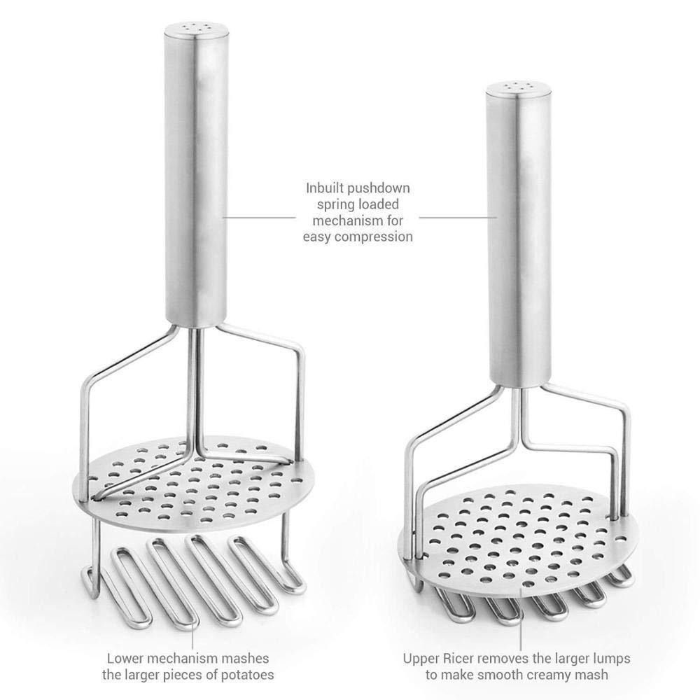 0750_Stainless Steel Hand Masher (Mash for Dal/Vegetable/Potato/Baby Food/pav bhaji DeoDap 0750_Stainless Steel Hand Masher (Mash for Dal/Vegetable/Potato/Baby Food/pav bhaji DeoDap